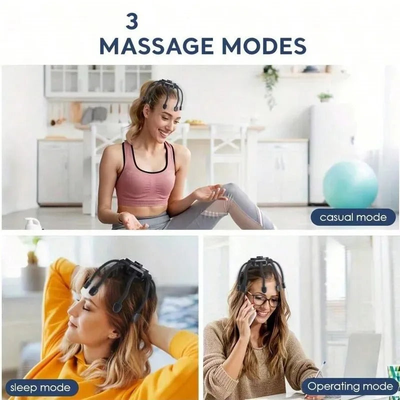 Intelligent Octopus Head Massager – Relaxing Kneading, Multiple Modes & Portable Design 🔋er
